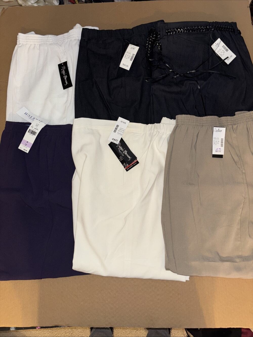 Women’s Vintage Pants Designer Lot NWT 22W 6 Pair